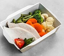 Филе куриное на пару с овощами на пару