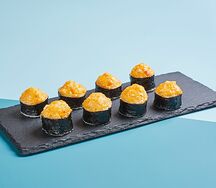 Запеченный ролл Острый с тигровой креветкой