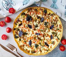 Пирог с курицей и брокколи