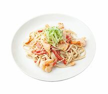 Вок в сливочном соусе с морепродуктами