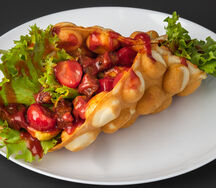Вафля с мясом по-флагмандски