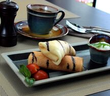 Блинчики с курицей и грибами
