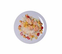 Салат Цезарь с тигровыми креветками