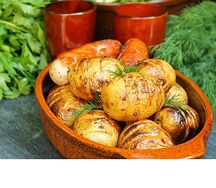 Картофель на мангале