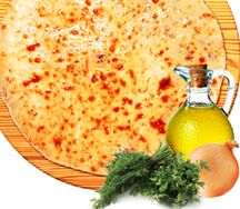 Постный пирог с зеленью и жареным луком