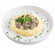 Бефстроганов из говяжьей вырезки