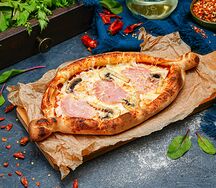 Пейнирли с ветчиной и грибами