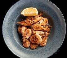 Креветки жареные