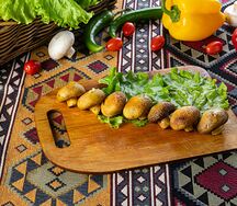 Шампиньоны на мангале