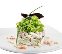 Салат Купеческий с языком и орехами