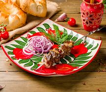 Шашлык из бараньей печени