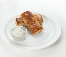 Блинчики с мясом и сметаной