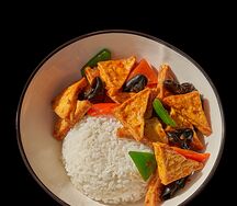 Тофу по-домашнему с рисом