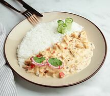 Курица Кари с гарниром