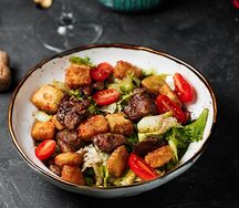 Хрустящие баклажаны с говядиной