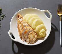 Куриная грудка с пюре