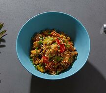 Рис с цыплёнком в соусе унаги