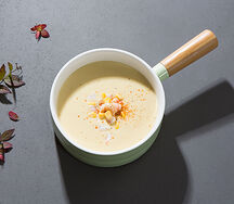 Кукурузный суп с креветками