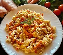 Домашний плов с курицей
