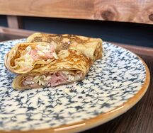 Блины с ветчиной и сыром 2 шт