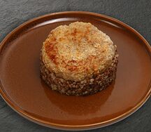 Котлета из индейки с гречкой и грибами