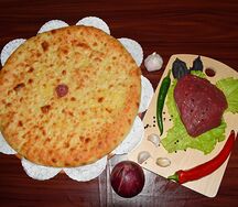 Осетинский пирог с рубленым мясом