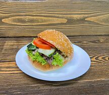 Бургер по-домашнему с говядиной и овощами