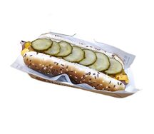 Датский хот-дог с индейкой колбаской