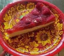 Торт Чизкейк с клубникой