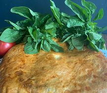 Пирог с щавелем и сыром