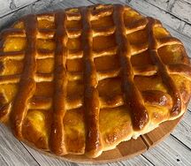 Пирог с персиком