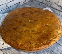 Пирог с курицей и сыром