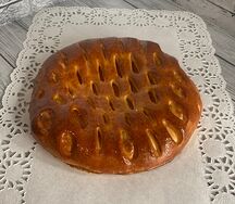 Мини-пирог с персиком