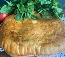 Пирог с картофелем и грибами