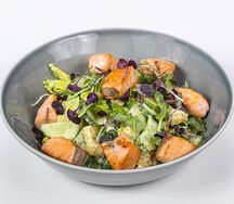 Лосось с романо и апельсиновой цедрой