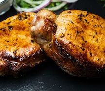 Корейка свиная на углях