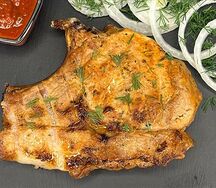 Корейка свиная на кости