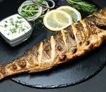 Сибас на углях