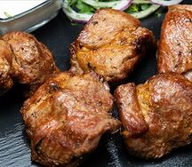 Шейка свиная на углях