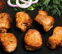 Вырезка свиная на углях