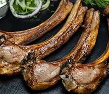 Корейка баранья на углях