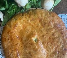 Пирог с картофелем и грибами