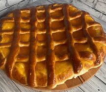 Пирог с персиком