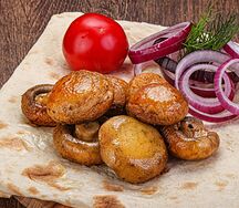 Грибы на мангале