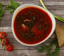 Борщ с говядиной