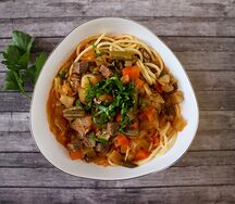 Лагман с говядиной