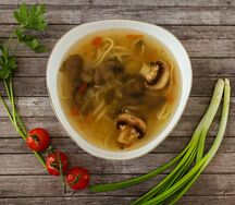 Суп-лапша грибная