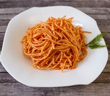 Макароны спагетти в томатном соусе