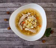 Гороховый суп с курицей