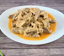 Бефстроганов из говядины